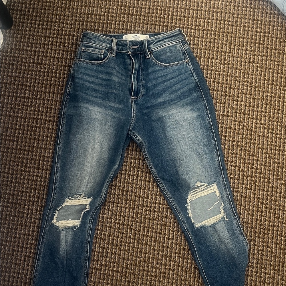 Hollister Women's High Rise Jeans - Dark Blue
